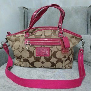 Coach Pink accent bag